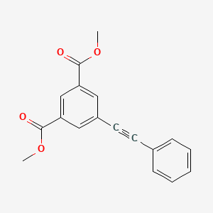 molecular formula C18H14O4 B8537727 Dimethyl 5-phenylethynylisophthalate CAS No. 217655-36-2