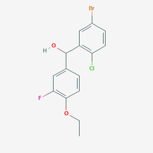 (5-Bromo-2-chloro-phenyl)-(4-ethoxy-3-fluoro-phenyl)methanol