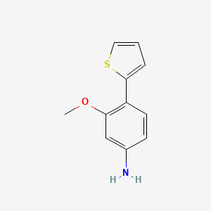 molecular formula C11H11NOS B8537738 3-Methoxy-4-(thien-2-yl)aniline CAS No. 106981-53-7