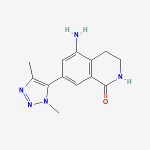 5-amino-7-(1,4-dimethyl-1H-1,2,3-triazol-5-yl)-3,4-dihydroisoquinolin-1(2H)-one