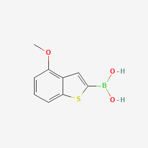 molecular formula C9H9BO3S B8537782 Boronic acid, (4-methoxybenzo[b]thien-2-yl)- 