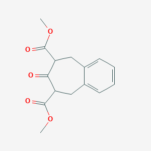 molecular formula C15H16O5 B8537806 Dimethyl 7-oxo-6,7,8,9-tetrahydro-5h-benzo[7]annulene-6,8-dicarboxylate CAS No. 24790-66-7