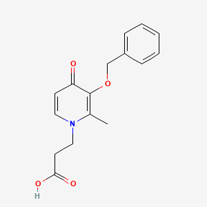 2-Methyl-3-(benzyloxy)-4-oxo-1(4H)-pyridinepropionic acid