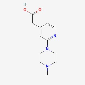 2-(2-(4-Methylpiperazin-1-yl)pyridin-4-yl)acetic acid