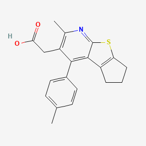 [2-Methyl-4-p-tolyl-6,7-dihydro-5H-cyclopenta[4,5]thieno[2,3-b]pyridin-3-yl]acetic acid