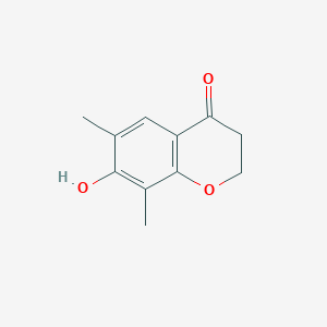 molecular formula C11H12O3 B8537930 6,8-Dimethyl-7-hydroxychroman-4-one 