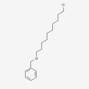 molecular formula C17H27BrO B8537945 Benzene, [[(10-bromodecyl)oxy]methyl]- CAS No. 88088-72-6