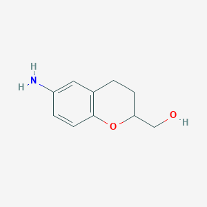 molecular formula C10H13NO2 B8537984 6-Amino-2-hydroxymethylchromane 
