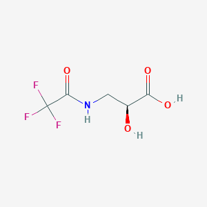 molecular formula C5H6F3NO4 B8537995 N-trifluoroacetyl-(S)-isoserine 