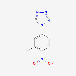 molecular formula C8H7N5O2 B8537996 1-(3-Methyl-4-nitrophenyl)tetrazole 