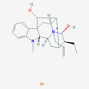 molecular formula C23H31BrN2O2 B008538 (17R,21-alpha)-17,21-Dihydroxy-4-(2-propenyl)ajmalanium bromide CAS No. 107870-71-3