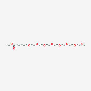 molecular formula C23H46O10 B8538031 Ethyl 2,5,8,11,14,17,20,23-octaoxanonacosan-29-oate CAS No. 502487-20-9