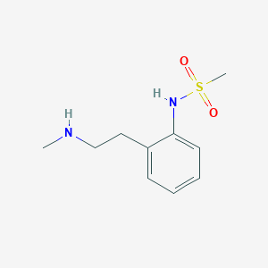 molecular formula C10H16N2O2S B8538077 N-(2-(2-(methylamino)ethyl)phenyl)methanesulfonamide 