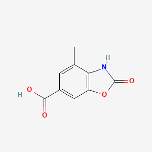 molecular formula C9H7NO4 B8538141 4-Methyl-2-oxo-2,3-dihydro-benzoxazole-6-carboxylic acid 