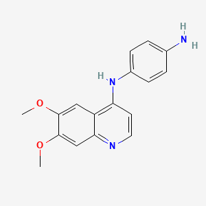 N-(6,7-dimethoxyquinolin-4-yl)-benzene-1,4-diamine