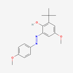 2-tert-Butyl-4-methoxy-6-[2-(4-methoxyphenyl)hydrazinylidene]cyclohexa-2,4-dien-1-one