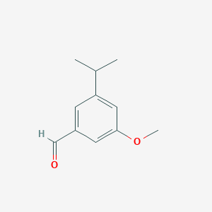molecular formula C11H14O2 B8538321 3-Isopropyl-5-methoxybenzaldehyde 