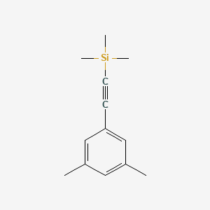 molecular formula C13H18Si B8538329 (3,5-Dimethyl-phenylethynyl)-trimethyl-silane 