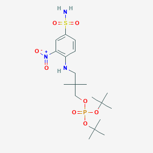 molecular formula C19H34N3O8PS B8538341 ditert-butyl [2,2-dimethyl-3-(2-nitro-4-sulfamoylanilino)propyl] phosphate 