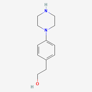 molecular formula C12H18N2O B8538460 2-(p-Piperazinophenyl)ethanol 