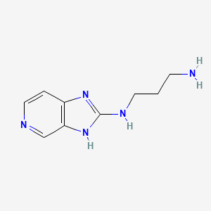molecular formula C9H13N5 B8538471 N-(3H-imidazo[4,5-c]pyridin-2-yl)propane-1,3-diamine 