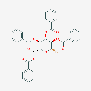 molecular formula C34H27BrO9 B085385 2,3,4,6-Tetra-o-benzoyl-alpha-d-glucopyranosyl bromide CAS No. 14218-11-2