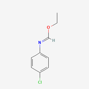molecular formula C9H10ClNO B8538543 ethyl-N-(4-chlorophenyl)formimidate 