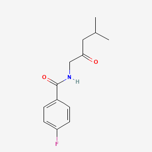 4-Fluoro-N-(4-methyl-2-oxopentyl)benzamide