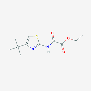 molecular formula C11H16N2O3S B8538600 Ethyl 4-(2-methyl-2-propyl)thiazol-2-ylcarbamoylcarboxylate 