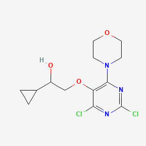 1-Cyclopropyl-2-(2,4-dichloro-6-morpholin-4-yl-pyrimidin-5-yloxy)-ethanol