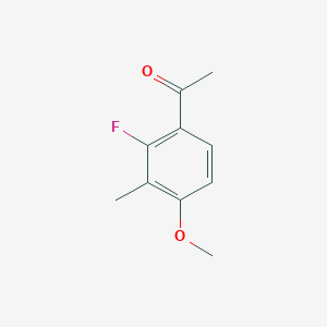 molecular formula C10H11FO2 B8538638 1-(2-Fluoro-4-methoxy-3-methyl-phenyl)-ethanone 
