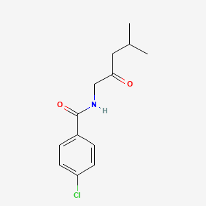 4-Chloro-N-(4-methyl-2-oxopentyl)benzamide