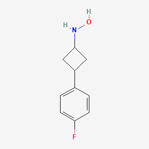 cis-3-(4-Fluorophenyl)cyclobutylhydroxylamine