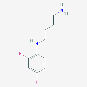 molecular formula C10H14F2N2 B8538778 N'-(2,4-difluorophenyl)butane-1,4-diamine 