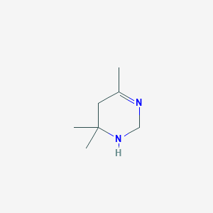 molecular formula C7H14N2 B8538820 4,4,6-Trimethyl-2,3,4,5-tetrahydropyrimidine 