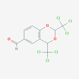 2,4-Bis(trichloromethyl)-2H,4H-1,3-benzodioxine-6-carbaldehyde