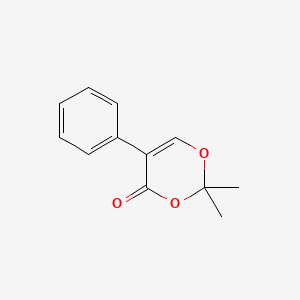 molecular formula C12H12O3 B8538854 2,2-Dimethyl-5-phenyl-2H,4H-1,3-dioxin-4-one CAS No. 87769-47-9