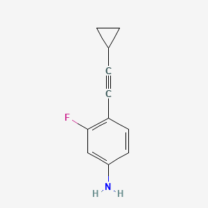 4-(Cyclopropylethynyl)-3-fluoroaniline
