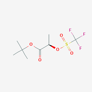 molecular formula C8H13F3O5S B8538888 tert-Butyl (R)-2-[(trifluoromethylsulfonyl)oxy]propionate 