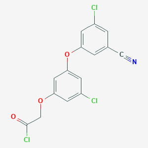[3-Chloro-5-(3-chloro-5-cyanophenoxy)phenoxy]acetyl chloride