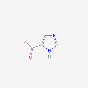 molecular formula C4H3N2O2- B8538908 1H-imidazole-5-carboxylate 