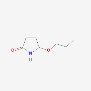 molecular formula C7H13NO2 B8538935 5-(n-Propyloxy)-pyrrolidin-2-one 