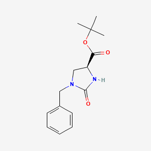 molecular formula C15H20N2O3 B8539024 tert.-butyl (4S)-1-benzyl-2-oxo-imidazolidine-4-carboxylate 