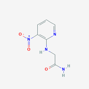 molecular formula C7H8N4O3 B8539161 2-[(3-Nitro-2-pyridinyl)amino]acetamide 