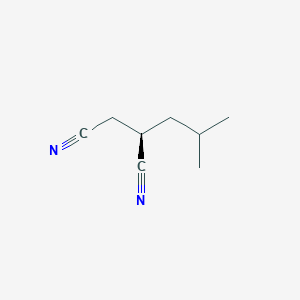 molecular formula C8H12N2 B8539214 (2R)-2-(2-Methylpropyl)butanedinitrile CAS No. 867258-43-3