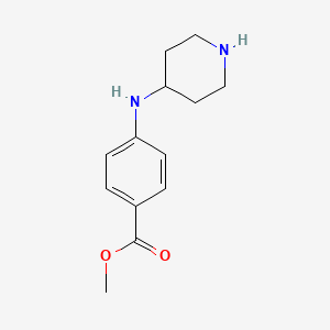 molecular formula C13H18N2O2 B8539509 Methyl 4-(piperidin-4-ylamino)benzoate 