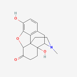 molecular formula C17H19NO4 B8539574 Morphinan-6-one, 4,5-epoxy-3,14-dihydroxy-17-methyl-, (5alpha)- 