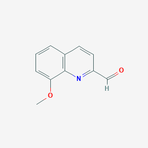 molecular formula C11H9NO2 B008540 8-Methoxyquinoline-2-carbaldehyde CAS No. 103854-64-4