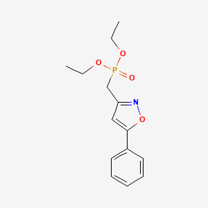B8540170 Phosphonic acid, [(5-phenyl-3-isoxazolyl)methyl]-, diethyl ester CAS No. 89102-76-1