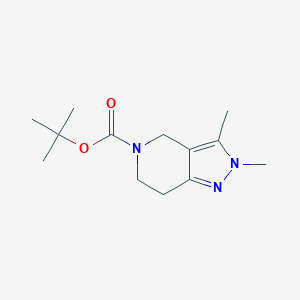 molecular formula C13H21N3O2 B8540204 tert-Butyl 2,3-dimethyl-2,4,6,7-tetrahydro-5H-pyrazolo[4,3-c]pyridine-5-carboxylate 
